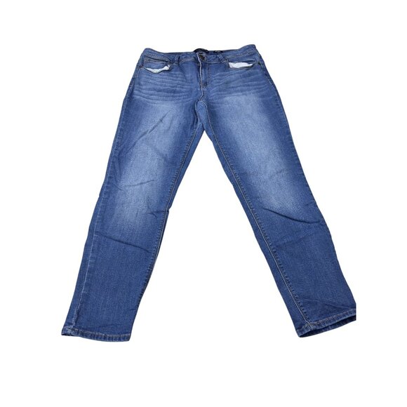 1822 Denim Adrianna Womens Blue Jeans Size 14 Regular Fit Stretch Pockets - Picture 1 of 11